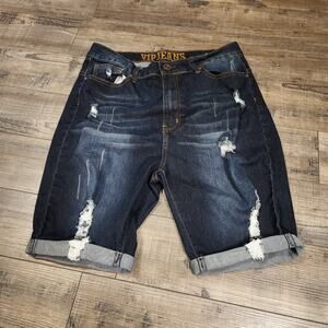 VIP Jeans cut off distressed denim shorts size 15/16 Pre-owned 2365